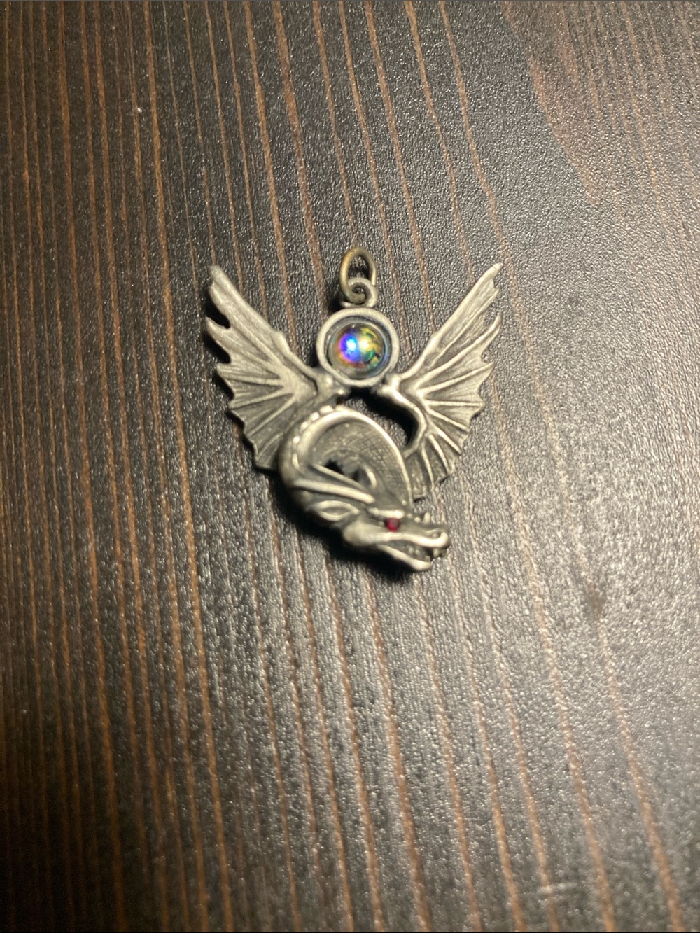 Vintage Pewter Dragon Pendant